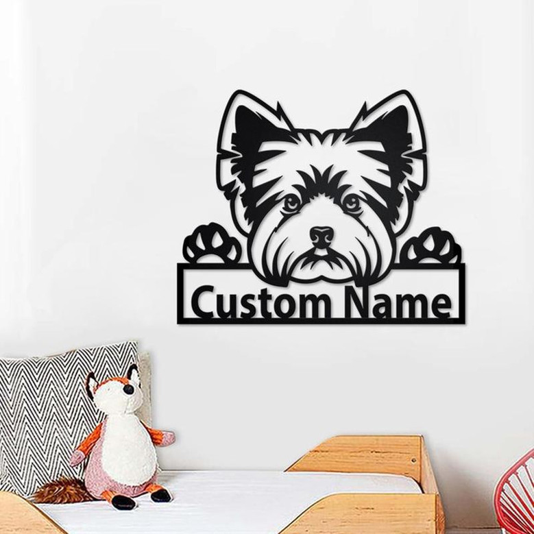 Personalized Yorkshire Terrier Metal Sign | Yorkshire Terrier Metal Wall Art | Dog Metal Sign | Yorkshire Terrier Gift | Dog Lover