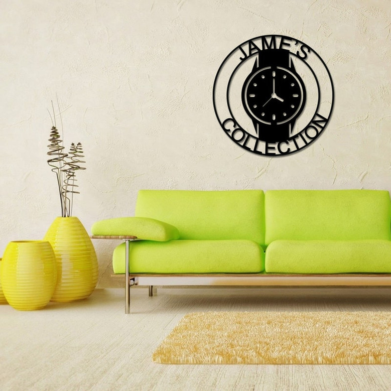 Watch Collection Sign, Luxury Watch Decor, Wrist Watch Sign, Watch Lover Gift, Wrist watch Metal sign, Watch Collector Gift, Watch Box Sign