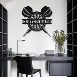 Personalized Darts Monogram Metal Sign | Custom Darts Metal Sign | Sport Gifts | Birthday Gift