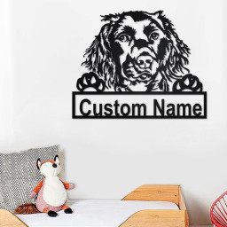Custom Scotia Duck Tolling Dog Metal Wall Art, Personalized Scotia Duck Tolling Name Sign Decoration For Room,Scotia Duck Tolling Home Decor