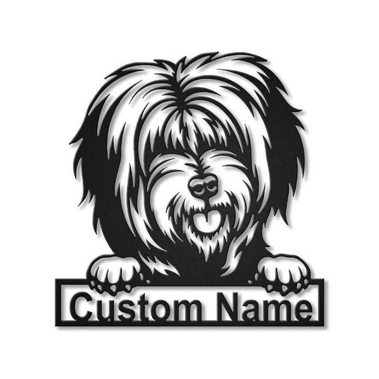 Personalized Tibetan Terrier Dog Metal Sign Art | Custom Tibetan Terrier Dog Metal Sign | Dog Gift | Birthday Gift | Animal Funny