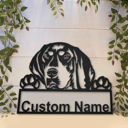 Personalized Bluetick Coonhound Metal Sign Art | Custom Bluetick Coonhound Metal Sign | Dog Gift | Birthday Gift | Animal Funny