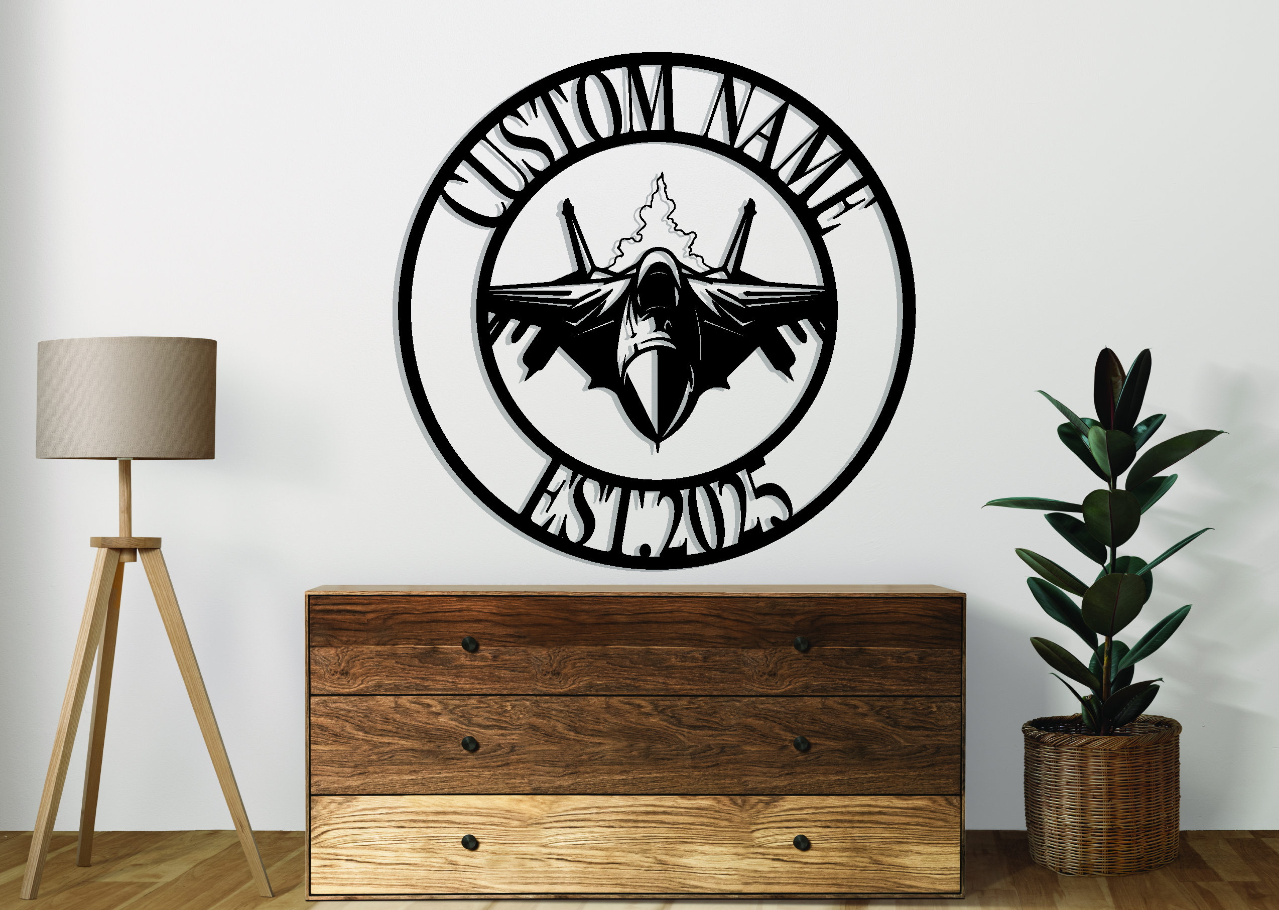 Custom Airplane Metal Sign