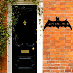 Happy Halloween Wall Sign|Halloween decoration|Halloween wall sign|Bat|Metal|Bat sign|Halloween sign|holiday decor|holiday|sign|wall sign