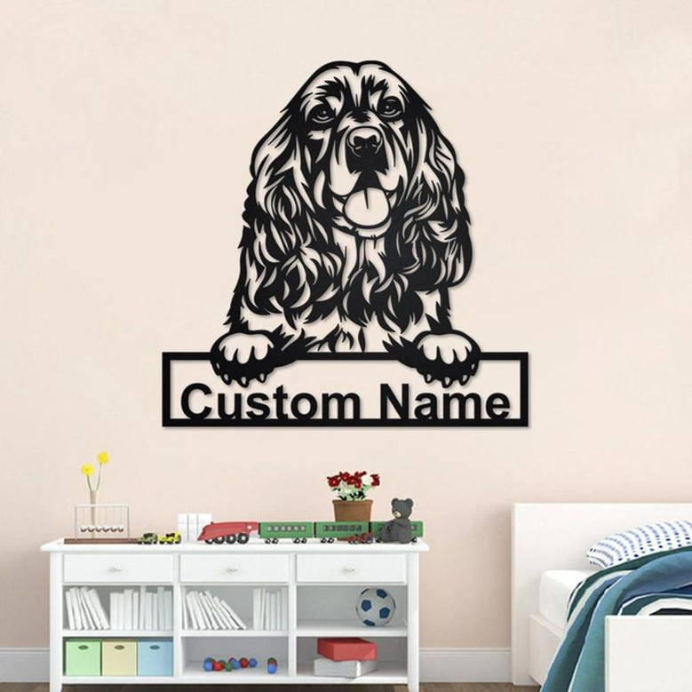 Personalized Cocker Spaniel Metal Sign | Cocker Spaniel Metal Wall Art | Cocker Spaniel Metal Wall Decor | Custom Cocker Spaniel |Custom Dog