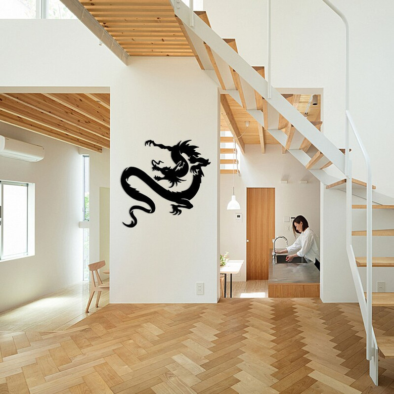 Dragon Metal Wall Decor, Wall Hanging Metal Art, Modern Wall Art, Home Decor, Living Room Wall Art