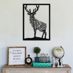 Deer Tree Metal Sign | Deer Tree Metal Wall Art | Deer Tree Metal wall Decor | Deer Lover Gift | Deer Tree Decor | Deer Decor | Deer Hunting