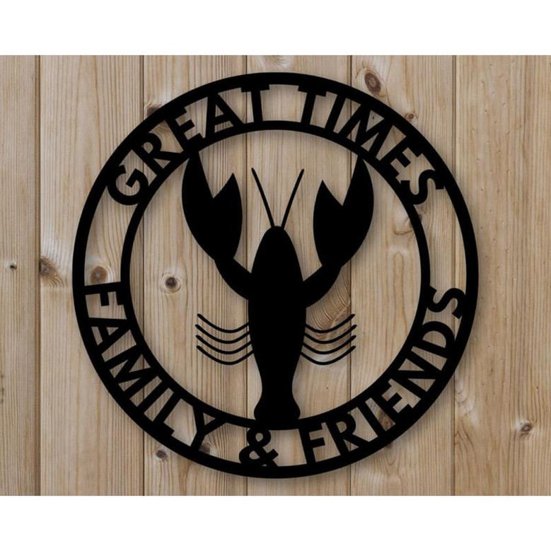 Crawfish Sign Outdoor Sign Crawfish Boil Sign Outdoor Kitchen Metal Signs Personalized Boil Sign Crawfish Boil Party Decor Cajun Party