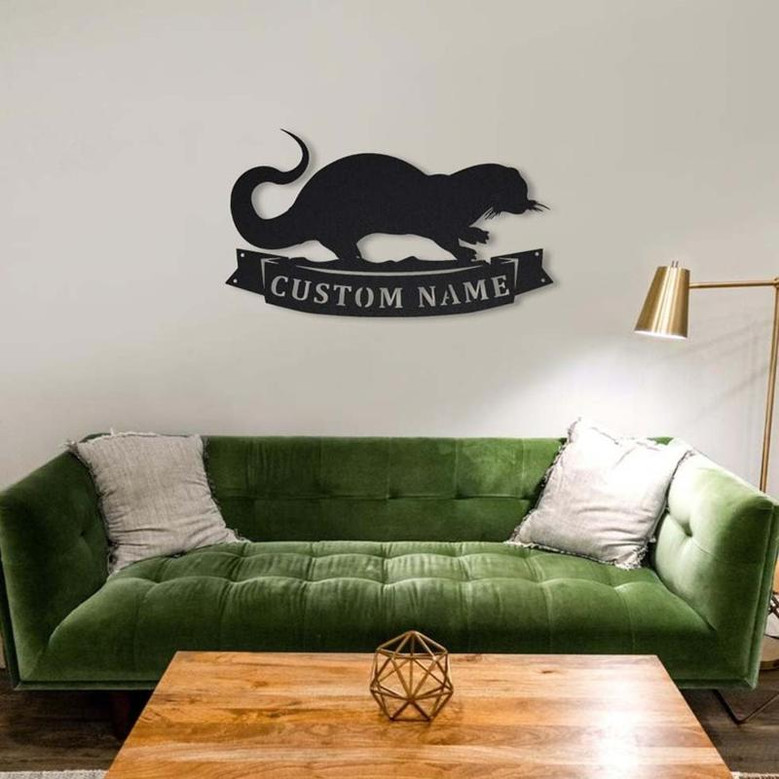Personalized Otters Animal Metal Sign Art | Custom Otters Animal Metal Sign | Animal Funny | Pets Gift | Birthday Gift