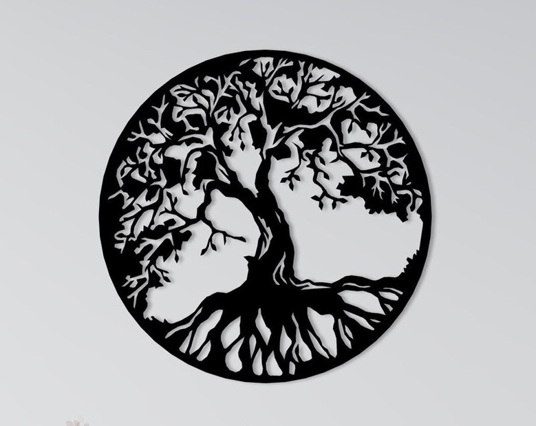 Tree Of Life Metal Wall Art, Unique Housewarming Gift, Porch Metal Wall Art, Christmas Gift for Family