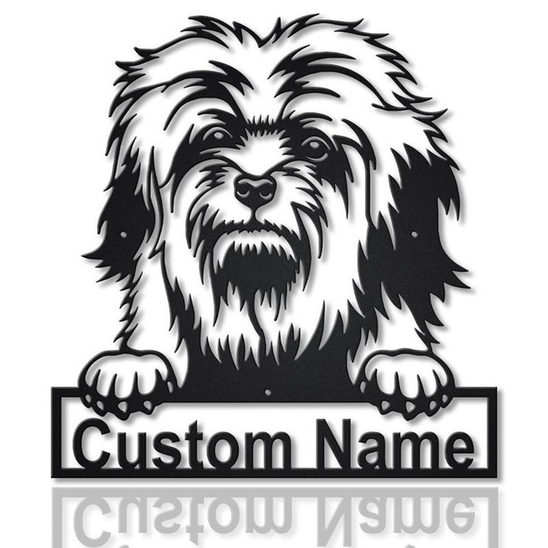 Personalized Lowchen Dog Metal Sign Art | Custom Lowchen Dog Metal Sign | Lowchen Dog Gifts Funny | Dog Gift | Animal Custom