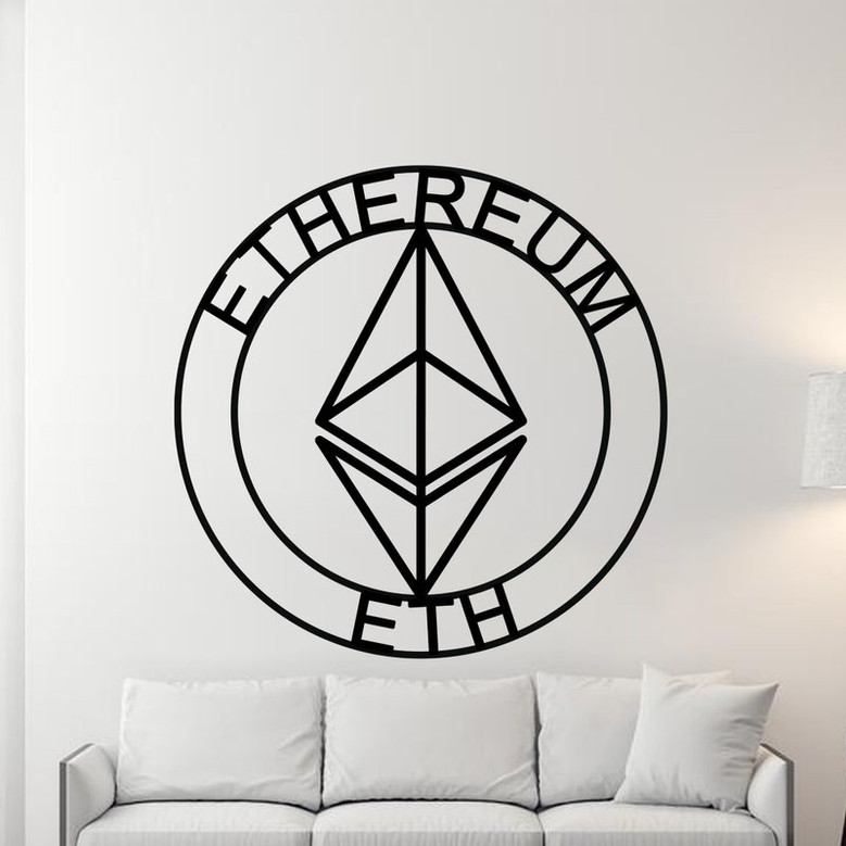 Ethereum Sign, Metal Ethereum Sign, Personalized Ethereum , Custom Cryptocurrency Sign, Ethereum Gift, Ethereum Wall Art, Ethereum Crypto