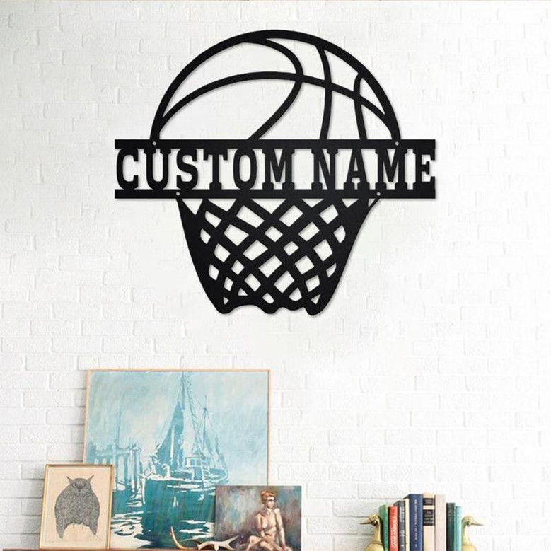 Personalized Basketball Metal Sign | Basketball Metal Wall Art | Basketball Metal wall Decor | Basketball Lover Gift | Custom Basketball