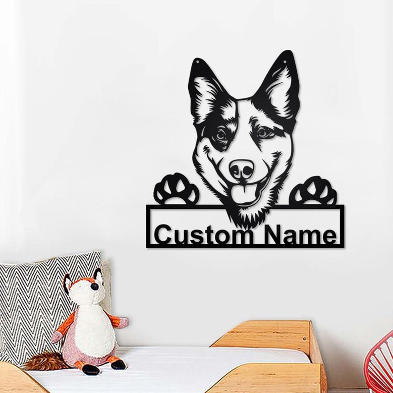 Personalized Australian Cattle Dog Metal Sign | Australian Cattle Dog Metal Wall Art | Dog Metal Sign | Australian Cattle Dog Lover Gift|