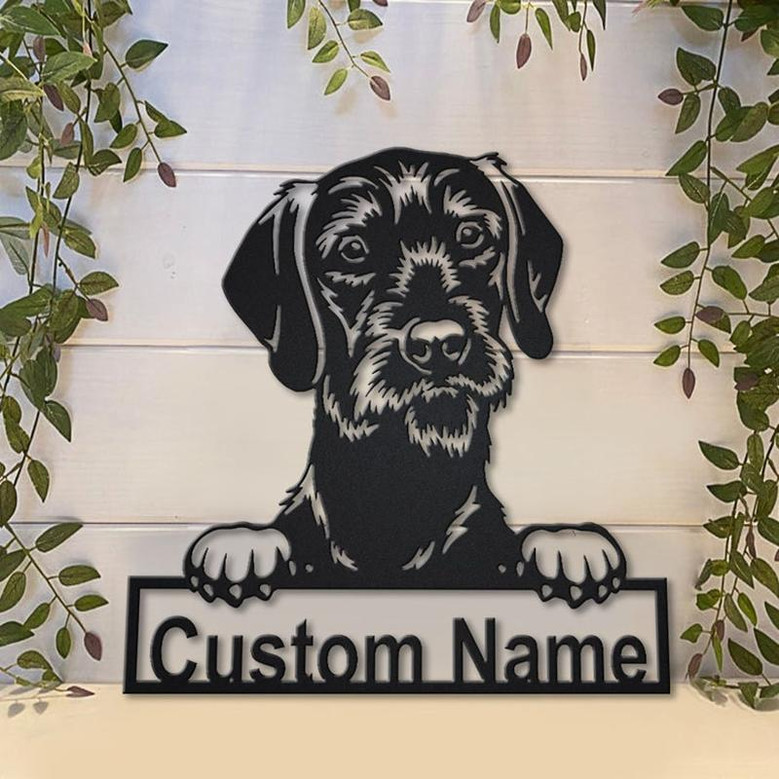 Personalized Short Haired Pudelpointer Dog Metal Sign Art | Custom Short Haired Pudelpointer Dog Metal Sign | Animal Funny | Pet Gift