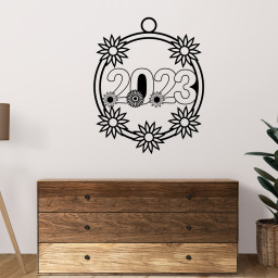 Happy New Year ornament Metal Sign