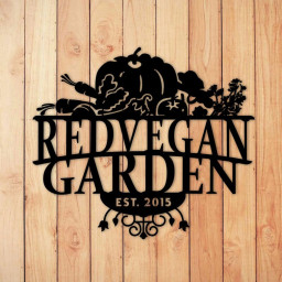 Personalized Garden Name Metal Sign, Custom Vegetable and Fruit Figures Metal Wall Art
