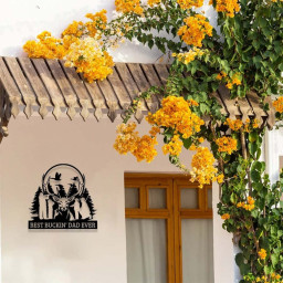 Personalized Garden Metal Sign, Metal Sign, Custom Family Name Sign, Outdoor Hunter Hunting Head Antlers，Custom Door Hanger