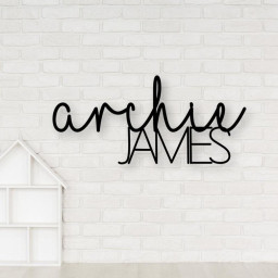 Custom Metal Name Sign | Metal Nursery Sign | Custom Room Decor | Personalized Name Sign | Nursery Wall Decor | Kids Room Decor