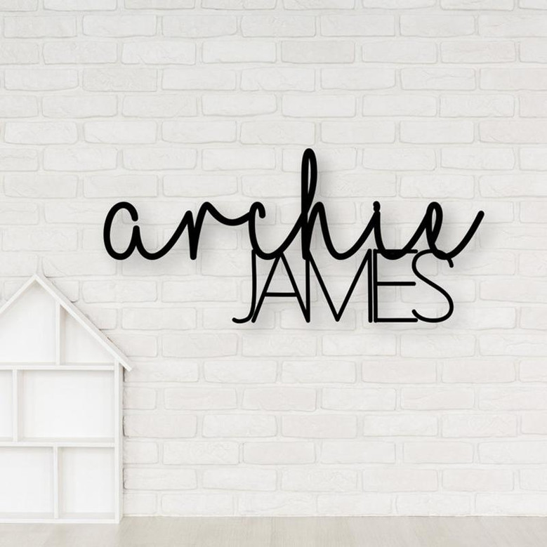 Custom Metal Name Sign | Metal Nursery Sign | Custom Room Decor | Personalized Name Sign | Nursery Wall Decor | Kids Room Decor