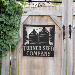 Custom Metal Silo Sign Metal Farm Sign Silo Indoor Or Outdoor Sign