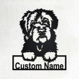 Custom Portuguese Water Dog Metal Wall Art, Personalized Portuguese Water Name Sign Decoration For Room, Portuguese Water Home Decor
