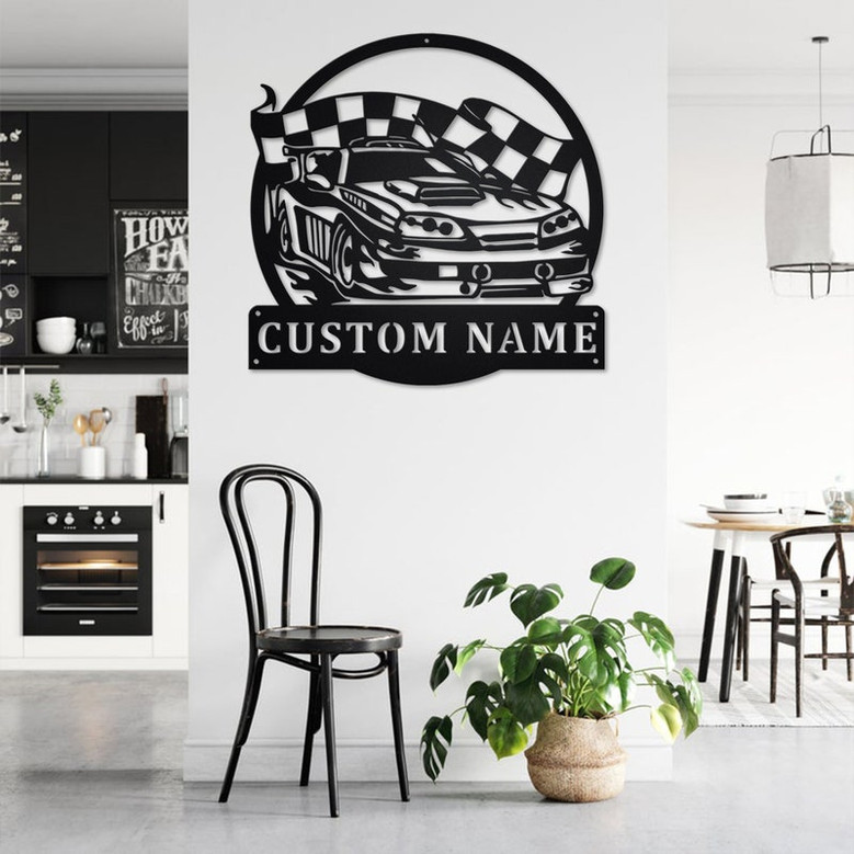 Personalized Auto Racing Metal Sign | Auto Racing Metal Wall Art| Auto Racing Metal Sign | Auto Racing Lover | Auto Racer Gift | Auto Racing