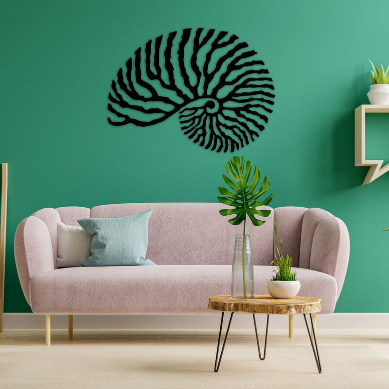 Snail Metal Wall Decor, Snail Modern Wall Art, Mid Century Modern Wall Art, Home Decor, Office Gift