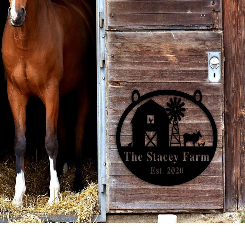 Metal Address And Name Sign For House Address Plaque Farm Gate Sign Metal Address Numbers Address Plaque Front Porch Decor Metal Signs