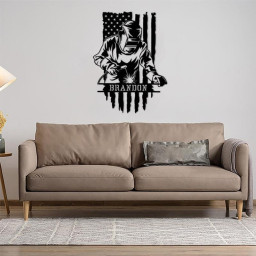 Personalized Welder Metal Sign, Custom Ironworker Wall Art For Home Decor, Birthday Gift, Gift For Him