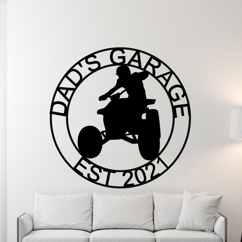 Four Wheeler Parking Sign, Four Wheeler Sign, ATV Sign, ATV Parking Sign, ATV Driver Gift, Four Wheeler Decor, Metal Sign, Personalized