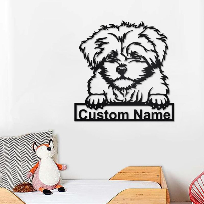 Personalized Bolonka Zwetna Metal Sign | Bolonka Zwetna Metal Wall Art | Dog Metal Sign | Dog Lover Gift | Bolonka Zwetna | Custom Dog