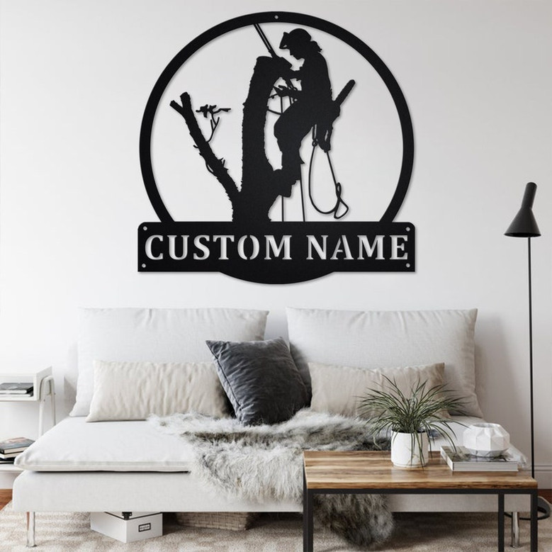 Custom Arborists Metal Wall Art, Personalized Arborists Name Sign Decoration For Room, Arborists Home Decor, Custom Arborists, Arborists