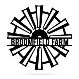 Windmill Metal Art WindMill Custom Name Home Decor