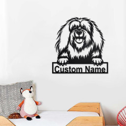 Personalized Bichon Lyon Metal Sign | Bichon Lyon Metal Wall Art | Dog Metal Sign | Dog Lover Gift | Bichon Lyon Lover Gift | Bichon Lyon
