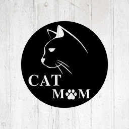 Cat Mom Metal Sign-Cat Decor-Pet Lovers-House Decor-Animal Decor-Cat Mom-New Home Sign-Cat Metal Sign-Cat Home Decor-Pet Gift