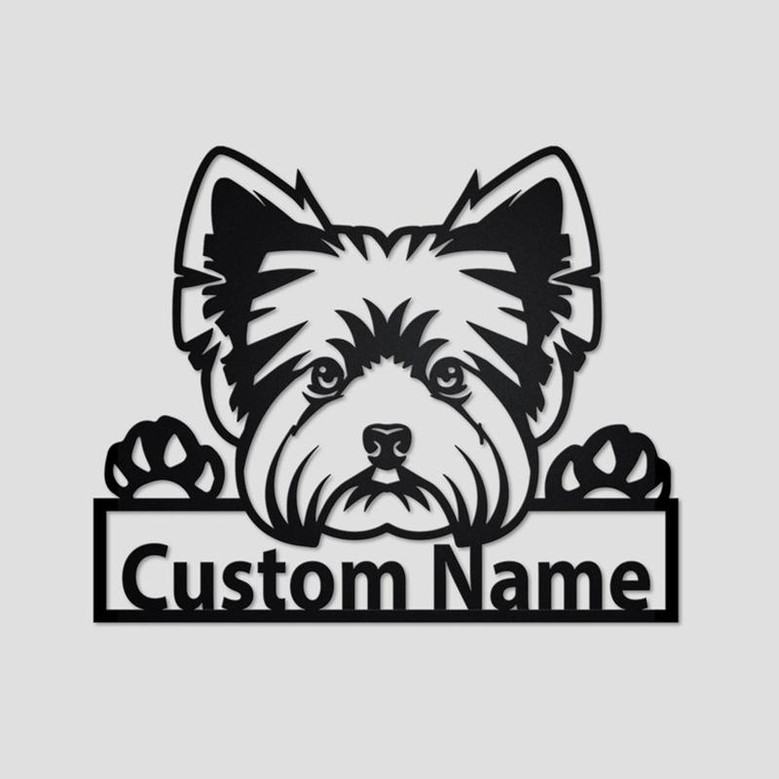 Personalized Yorkshire Terrier Metal Sign | Yorkshire Terrier Metal Wall Art | Dog Metal Sign | Yorkshire Terrier Gift | Dog Lover