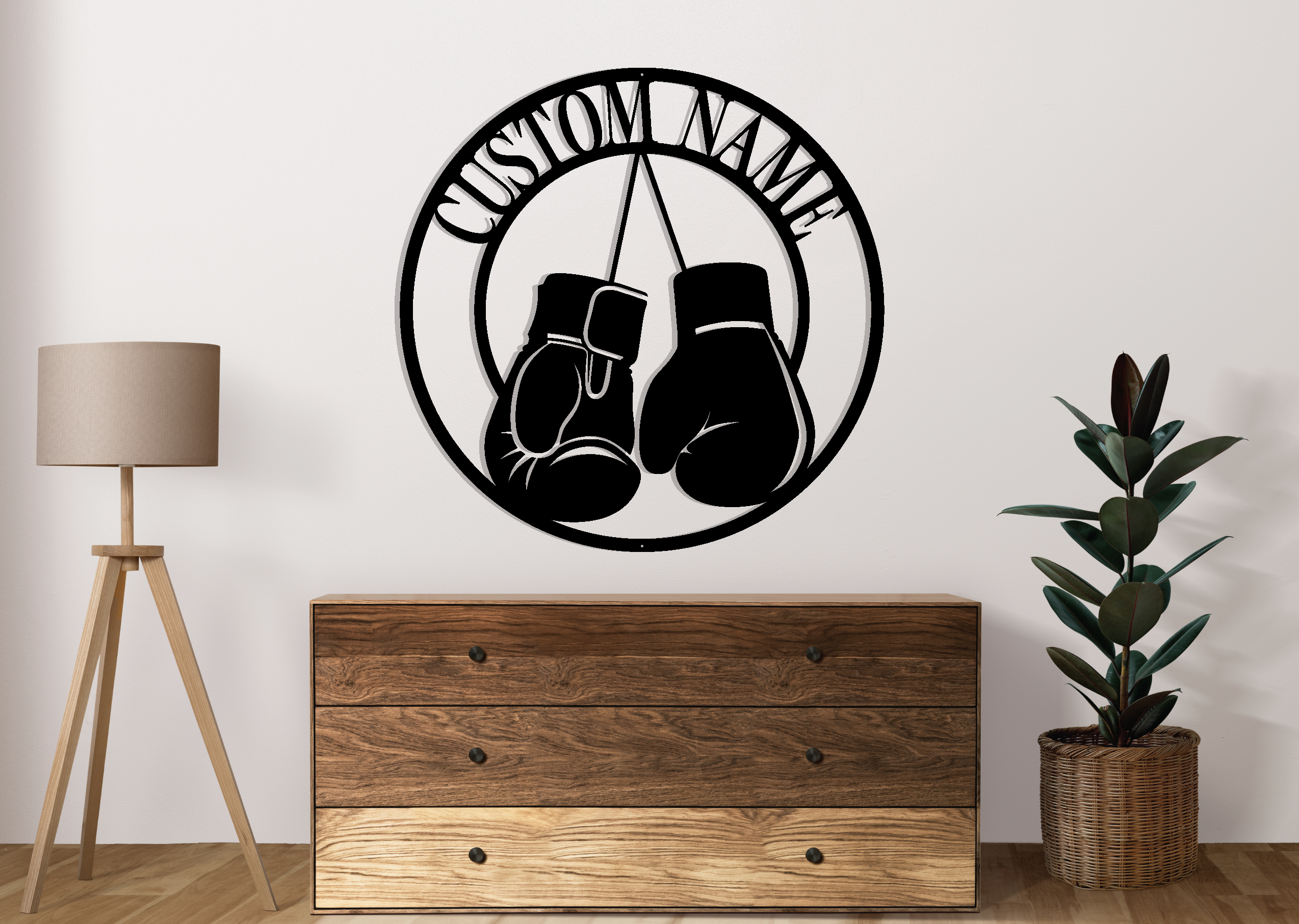 Custom Boxing Metal Sign