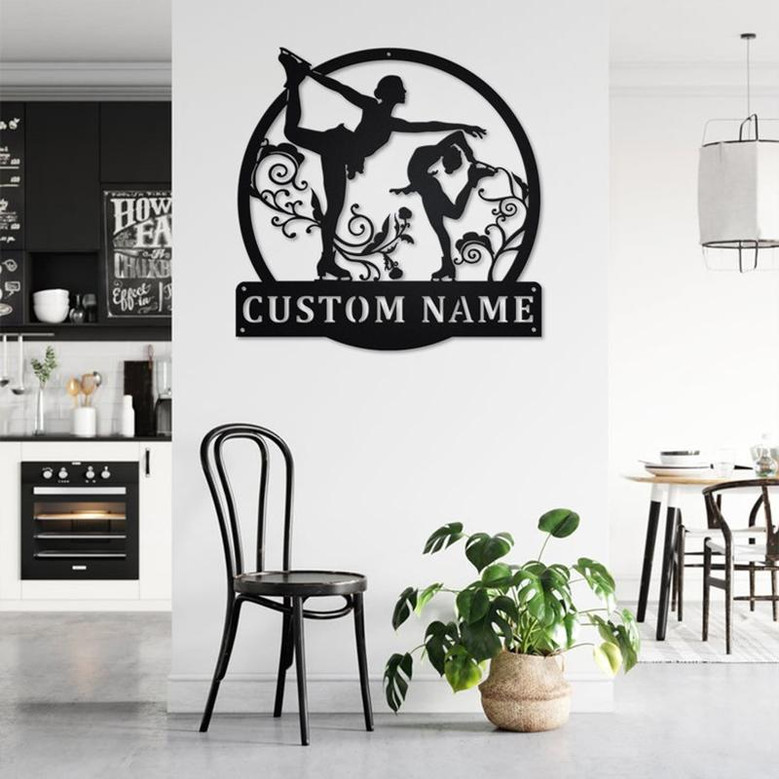 Personalized Figure Skating Metal Sign | Figure Skating Metal Wall Art | Figure Skating Metal wall Decor | Figure Skating Lover Gift