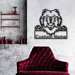 Personalized Chow Chow Dog Metal Sign Art | Custom Chow Chow Dog Metal Sign | Dog Gift | Birthday Gift | Animal Funny