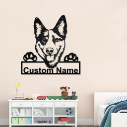 Personalized Australian Cattle Dog Metal Sign | Australian Cattle Dog Metal Wall Art | Dog Metal Sign | Australian Cattle Dog Lover Gift|