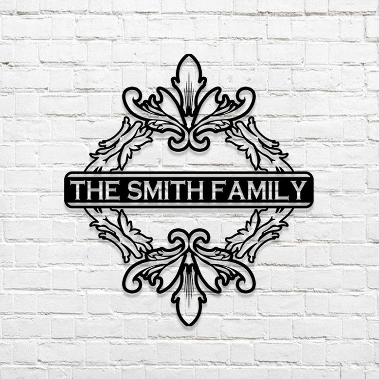 Personalized Garden Metal Sign,Customized Metal Sign,Custom Family Name Sign,Gift For Gardener,Greenhouse /Fence Décor