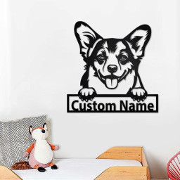 Personalized Welsh Corgi Metal Sign | Welsh Corgi Metal Wall Art | Dog Metal Sign | Welsh Corgi Gift | Dog Lover | Welsh Corgi Lover