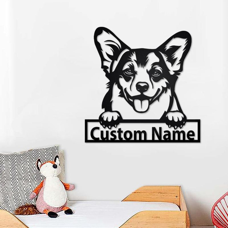 Personalized Welsh Corgi Metal Sign | Welsh Corgi Metal Wall Art | Dog Metal Sign | Welsh Corgi Gift | Dog Lover | Welsh Corgi Lover