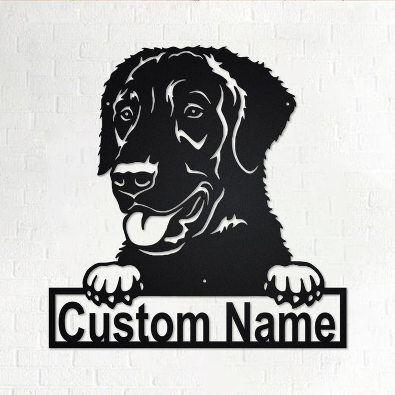 Personalized Curly-Coated Retriever Metal Sign | Dog Metal Wall Art | Dog Metal Wall Decor | Custom Curly-Coated Retriever Dog | Custom Dog