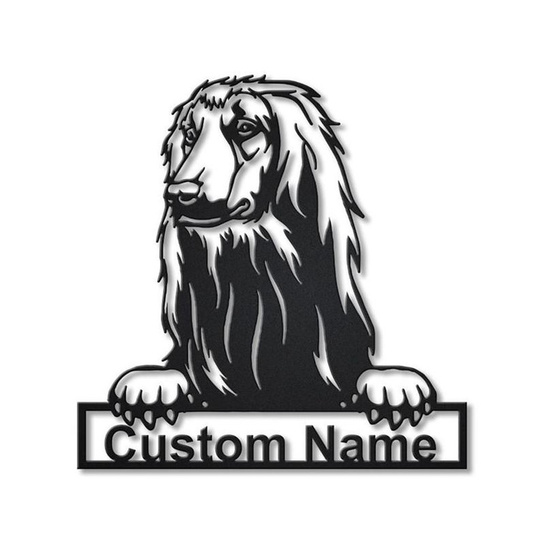 Personalized Afghan Hound Dog Metal Sign Art | Custom Afghan Hound Dog Metal Sign | Dog Gift | Animal Funny | Birthday Gift