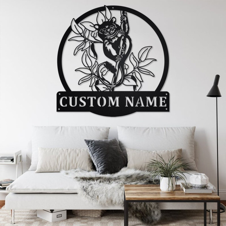 Custom Philippine Tarsier Metal Wall Art, Personalized Philippine Tarsier Name Sign Decoration For Room, Philippine Tarsier Home Decor