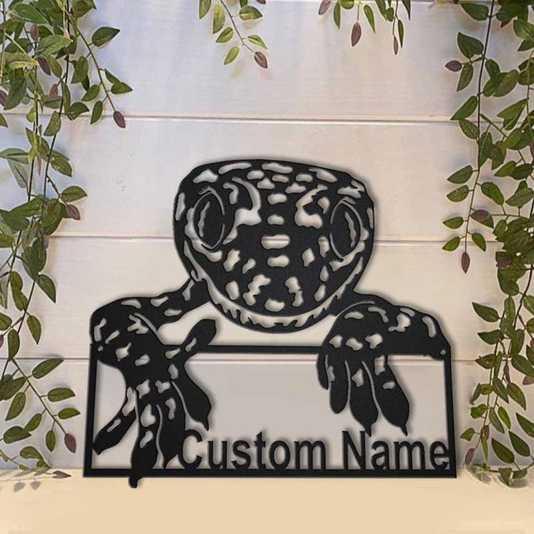 Personalized Animal Lizard Metal Sign Art | Custom Animal Lizard Metal Sign | Animal Lizard Gifts Funny | Animal Gift | Animal Custom
