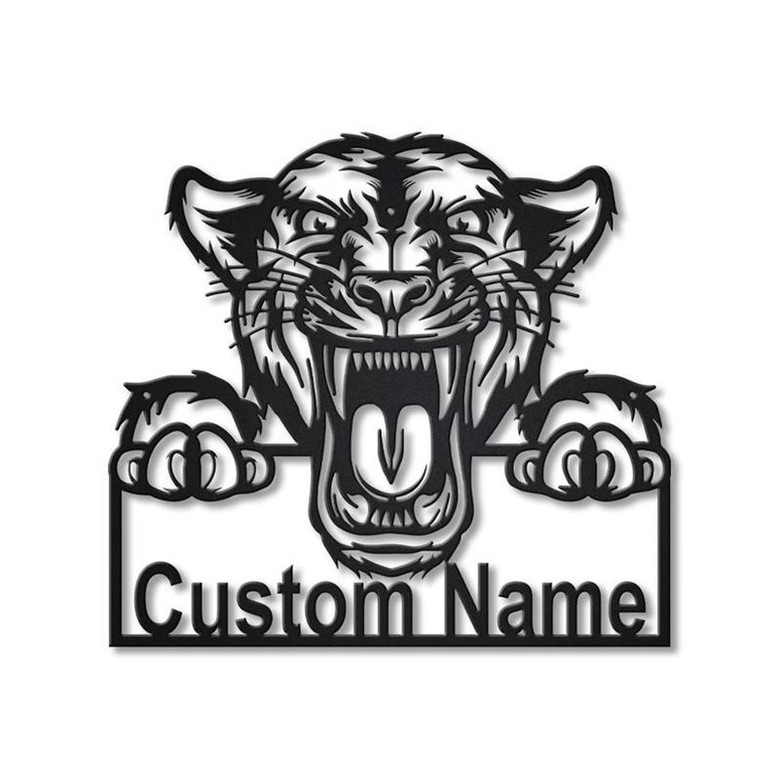 Personalized Panther Animal Metal Sign Art | Custom Panther Animal Metal Sign | Animal Funny | Pets Gift | Birthday Gift