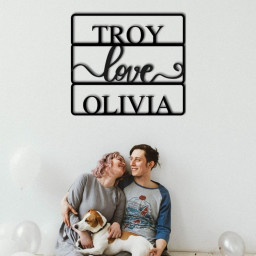 Personalized sign, Name sign, gift for her, custom sign, gift, love sign, decor, home decor, Love Sign, Metal Sign,Valentines Gift,home, art
